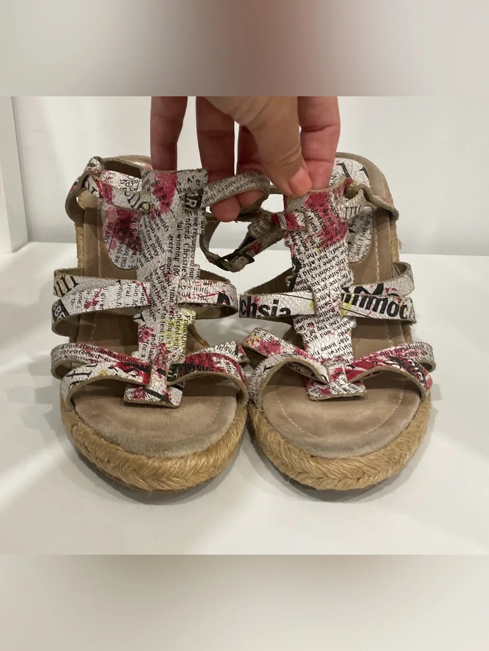 Vintage Barney's Espadrille Wedge, 9